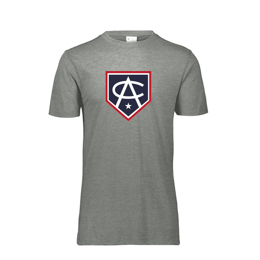 [FTSCUBGY-AS-LOGO3] Decker Men's Tri-Blend T-Shirt - Short Sleeve (Adult S, Gray, Logo 3)