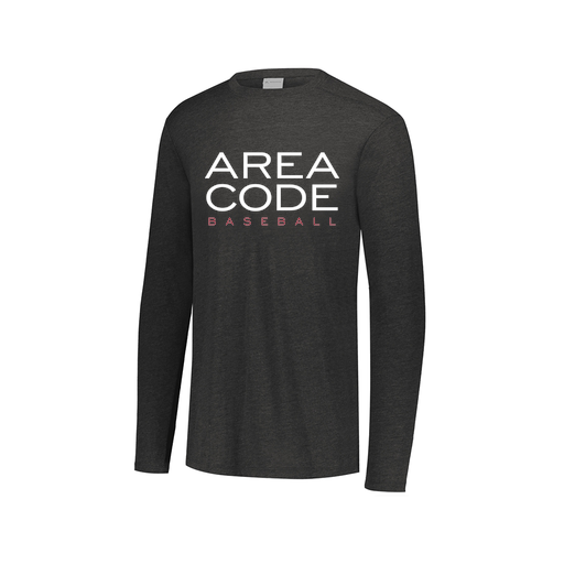 [FTLCUBBK-AXS-LOGO2] Decker Men's Tri-Blend T-Shirt - Long Sleeve (Adult XS, Black, Logo 2)