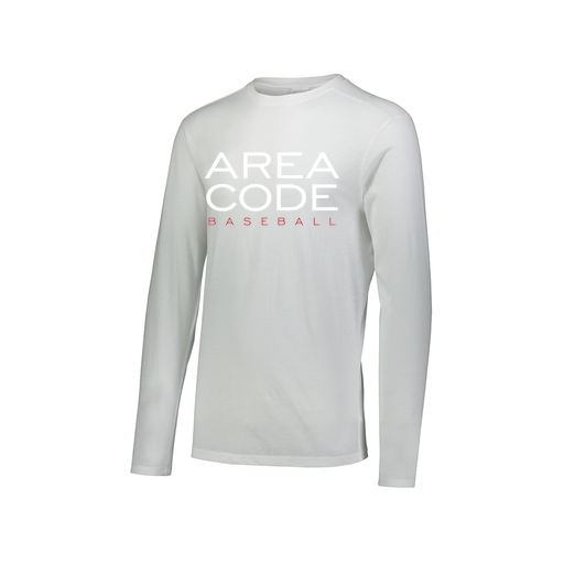 [FTLCUBWH-AXS-LOGO2] Decker Men's Tri-Blend T-Shirt - Long Sleeve (Adult XS, White, Logo 2)