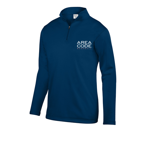 [DFW-FFQZ-NVY-AS-LOGO2] Decker Men's FlexFleece 1/4 Zip (Adult S, Navy, Logo 2)