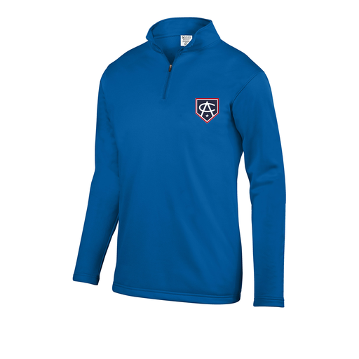 [DFW-FFQZ-RYL-AS-LOGO3] Decker Men's FlexFleece 1/4 Zip (Adult S, Royal, Logo 3)