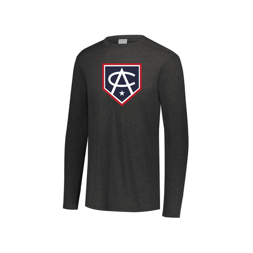 [FTLCUBBK-YS-LOGO3] Decker Youth Tri-Blend T-Shirt - Long Sleeve (Youth S, Black, Logo 3)