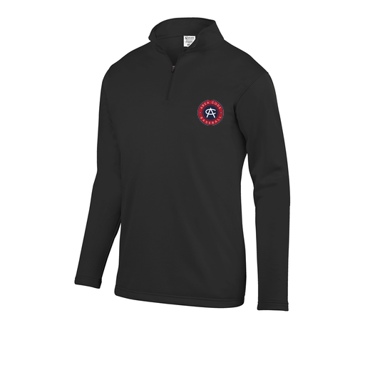 [5508.080.S-LOGO1] Decker Youth FlexFleece 1/4 Zip (Youth S, Black, Logo 1)
