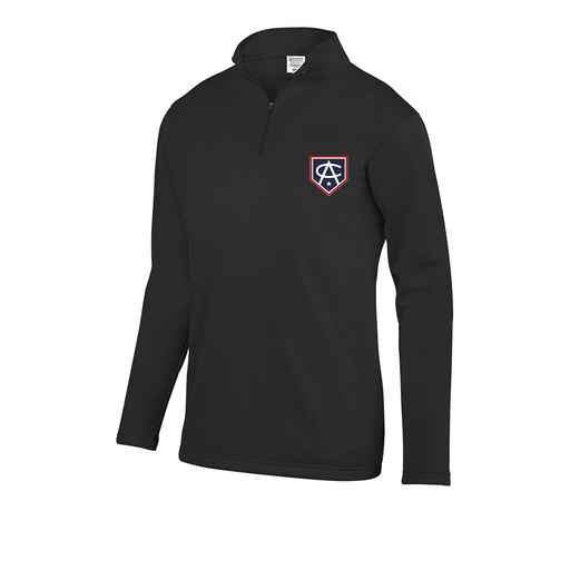 [5508.080.S-LOGO3] Decker Youth FlexFleece 1/4 Zip (Youth S, Black, Logo 3)