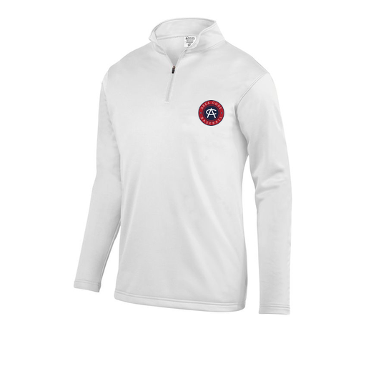 [5508.005.S-LOGO1] Decker Youth FlexFleece 1/4 Zip (Youth S, White, Logo 1)